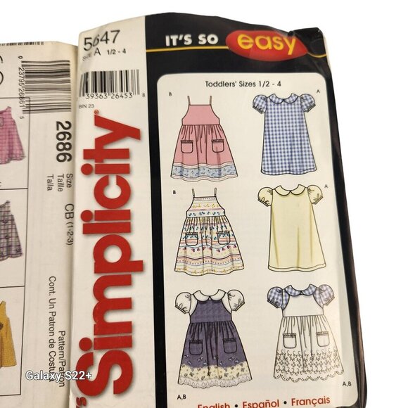 Vintage Lot Of 7 McCall’s & Simplicity Sewing Patterns Toddlers & Accessories Ha - Picture 2 of 7